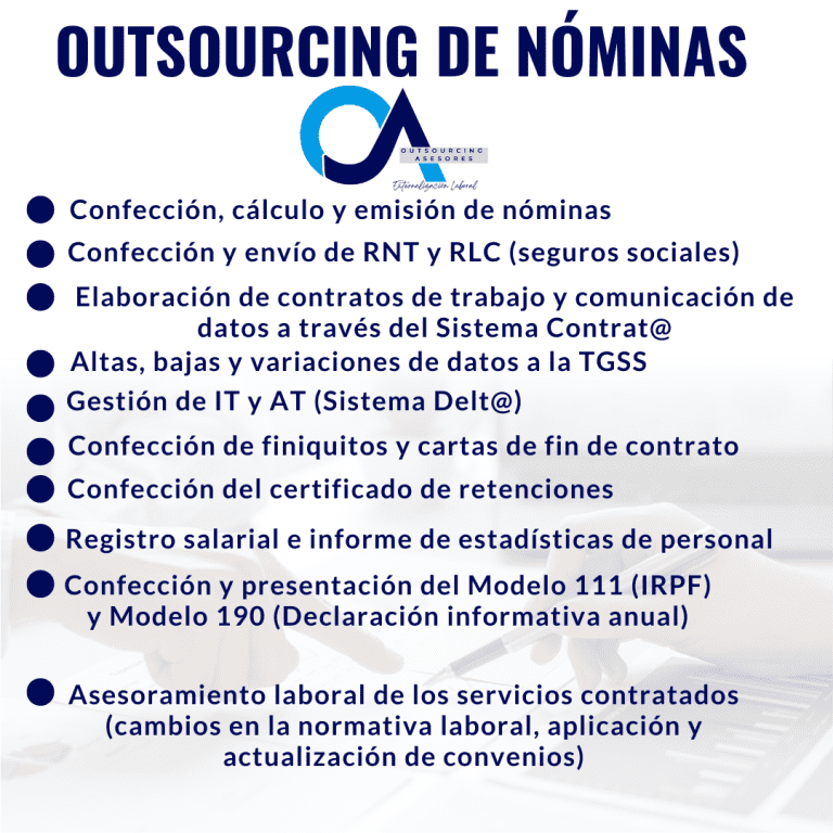 Outsourcing de nóminas y laboral