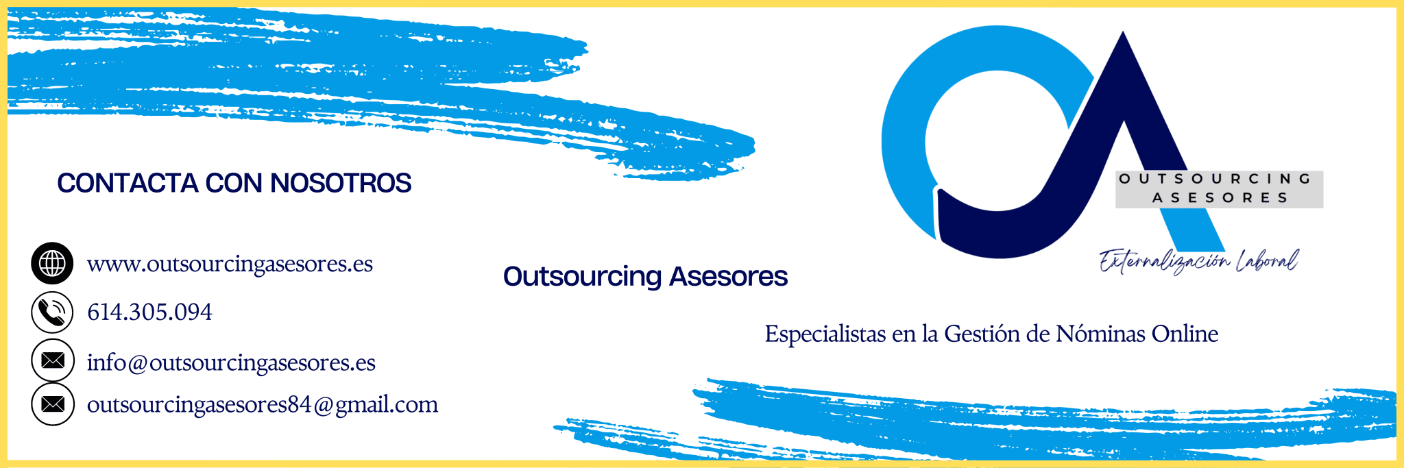 Formas de contacto outsourcing asesores